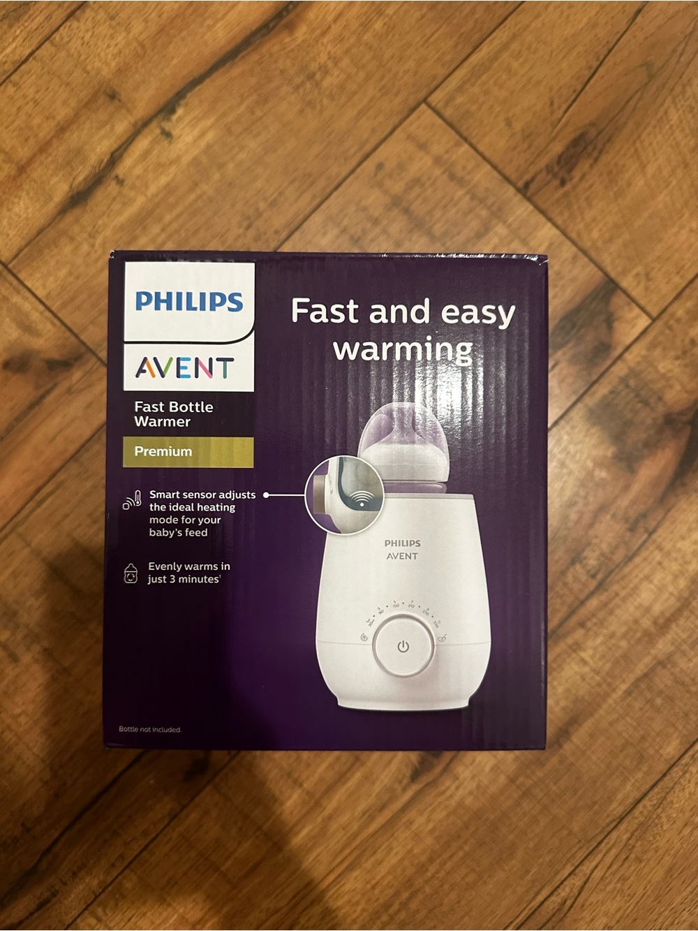 Philips Avent Fast Bottle Warmer in White and Purple